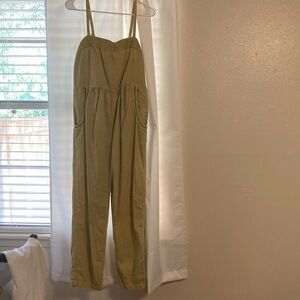 Anthropologie yellow women’s jumpsuit
